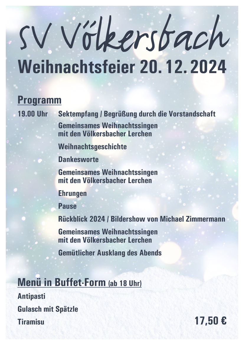 2024 Weihnachtsfeier Programm