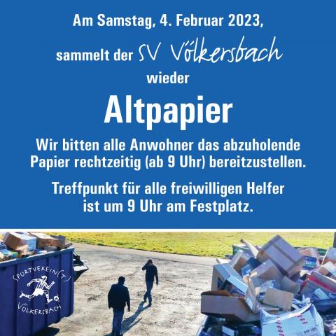 Altpapiersammlung