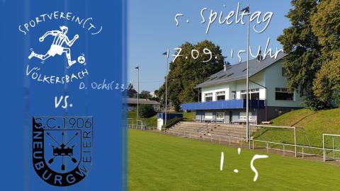5. Spieltag - Herbe Niederlage im zweiten Heimspiel