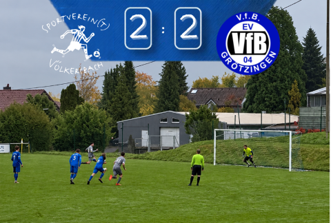 Später Freistoßtreffer sichert Punkt: SV Völkersbach und Grötzingen trennen sich 2:2
